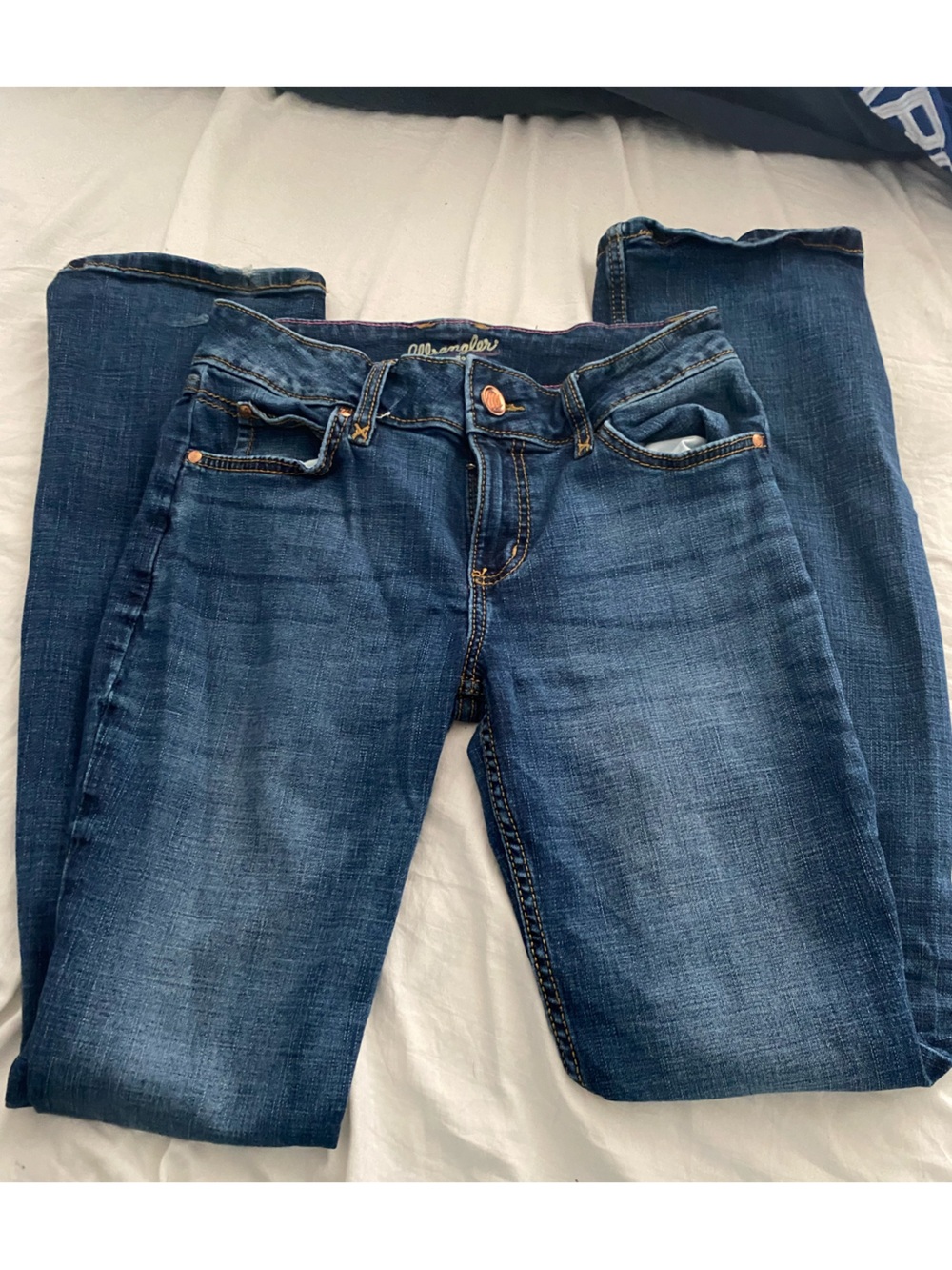 Wrangler Blue Denim Boot Cut Jeans